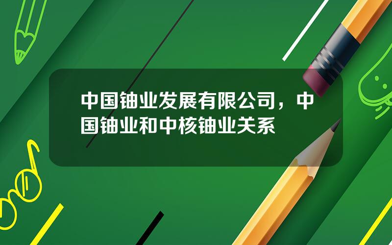 中国铀业发展有限公司，中国铀业和中核铀业关系