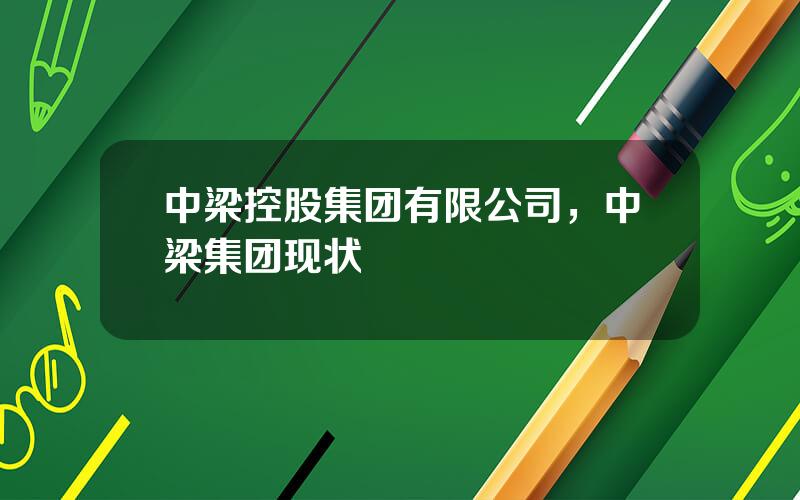 中梁控股集团有限公司，中梁集团现状